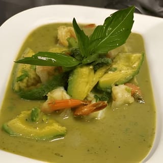 Green Curry Avocado with Shrimp
