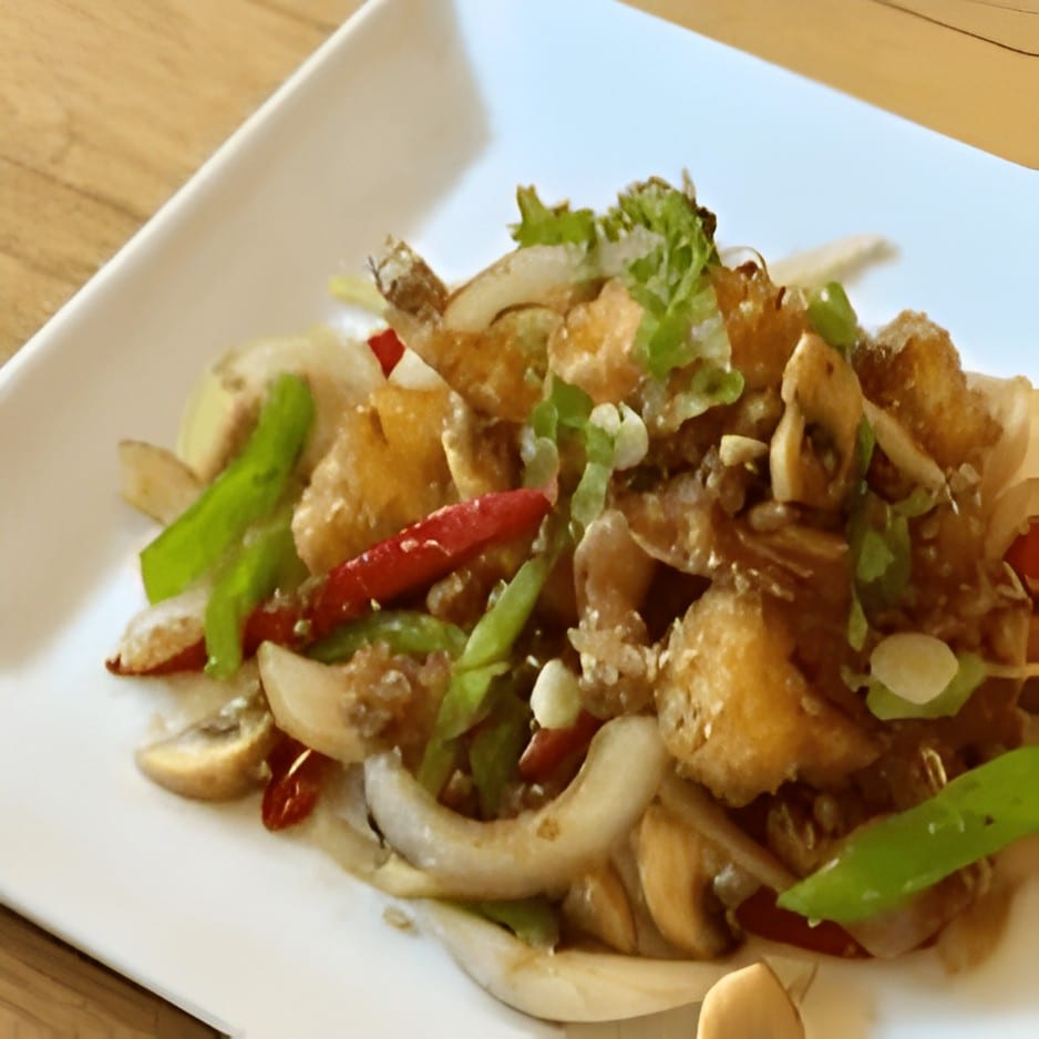 Stir-Fry Prawns.