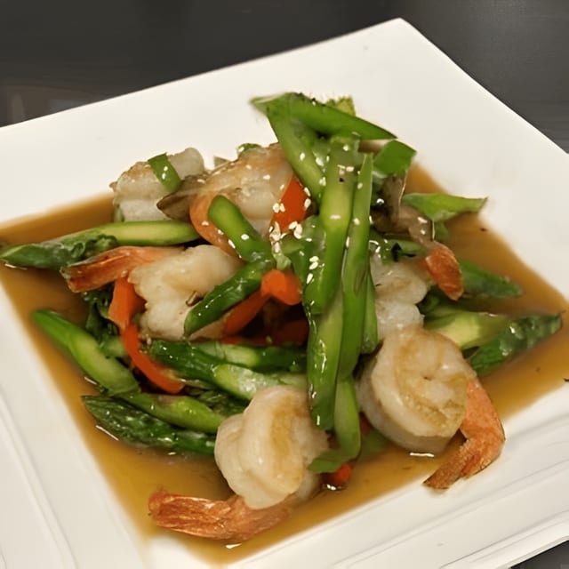 Asparagus with Shrimp.